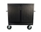 MC-20BFSS Stealth Series Double Mixer Cart with Bi-Fold Top Cover